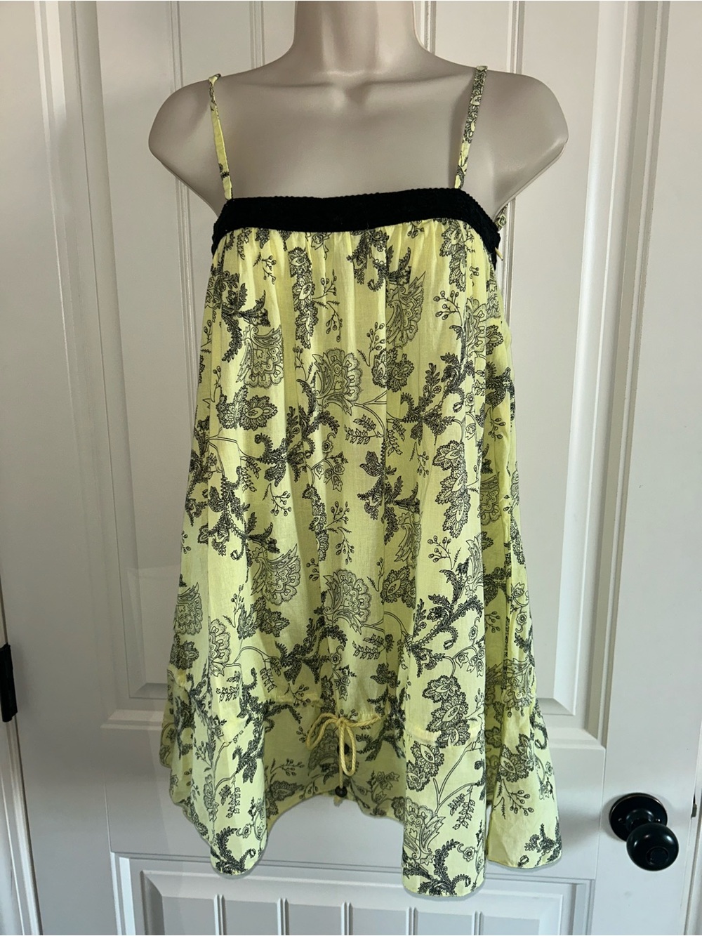 NWT Mod-O-Doc Yellow Floral Print Women's Sleep Chemise Sz S